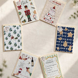 - Set 6 Biglietti Puzzle con Busta- Edizione Natale