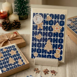 - Set 6 Biglietti Puzzle con Busta- Edizione Natale