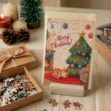- Set 6 Biglietti Puzzle con Busta- Edizione Natale