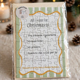 - Set 6 Biglietti Puzzle con Busta- Edizione Natale